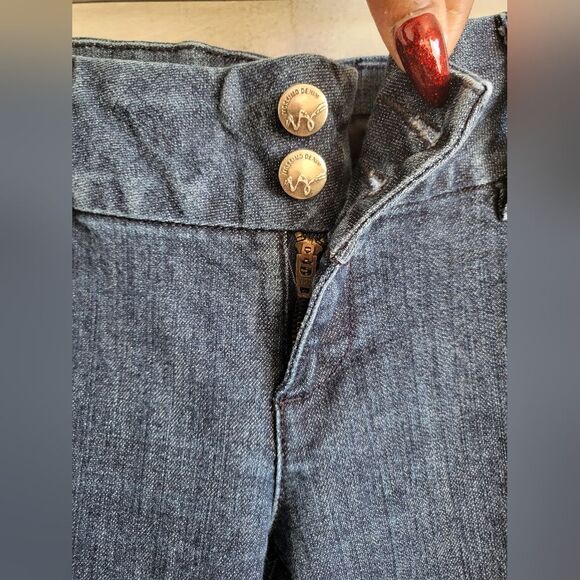Mossimo Dark Wash Low Rise Bootcut Jean Trouser Sz 6 VTG - Picture 7 of 11